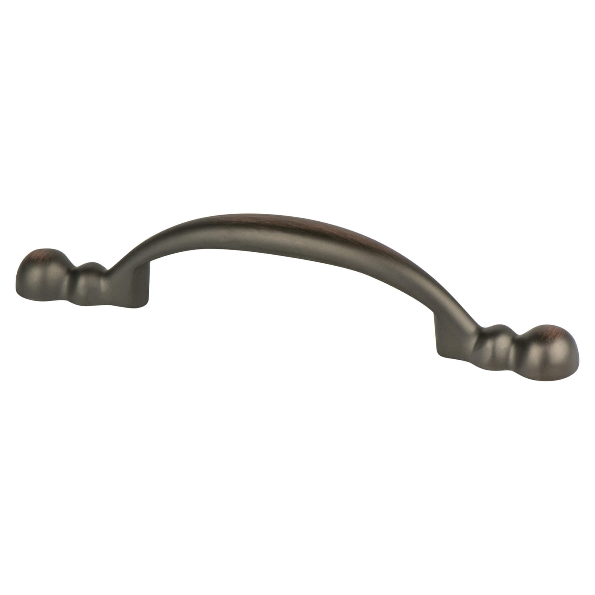 Traditional Advantage Four 3 inch CC Verona Bronze Rounded End Pull ...