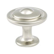 KNOB 1-1/8" BRUSHED NICKEL 25/BOX