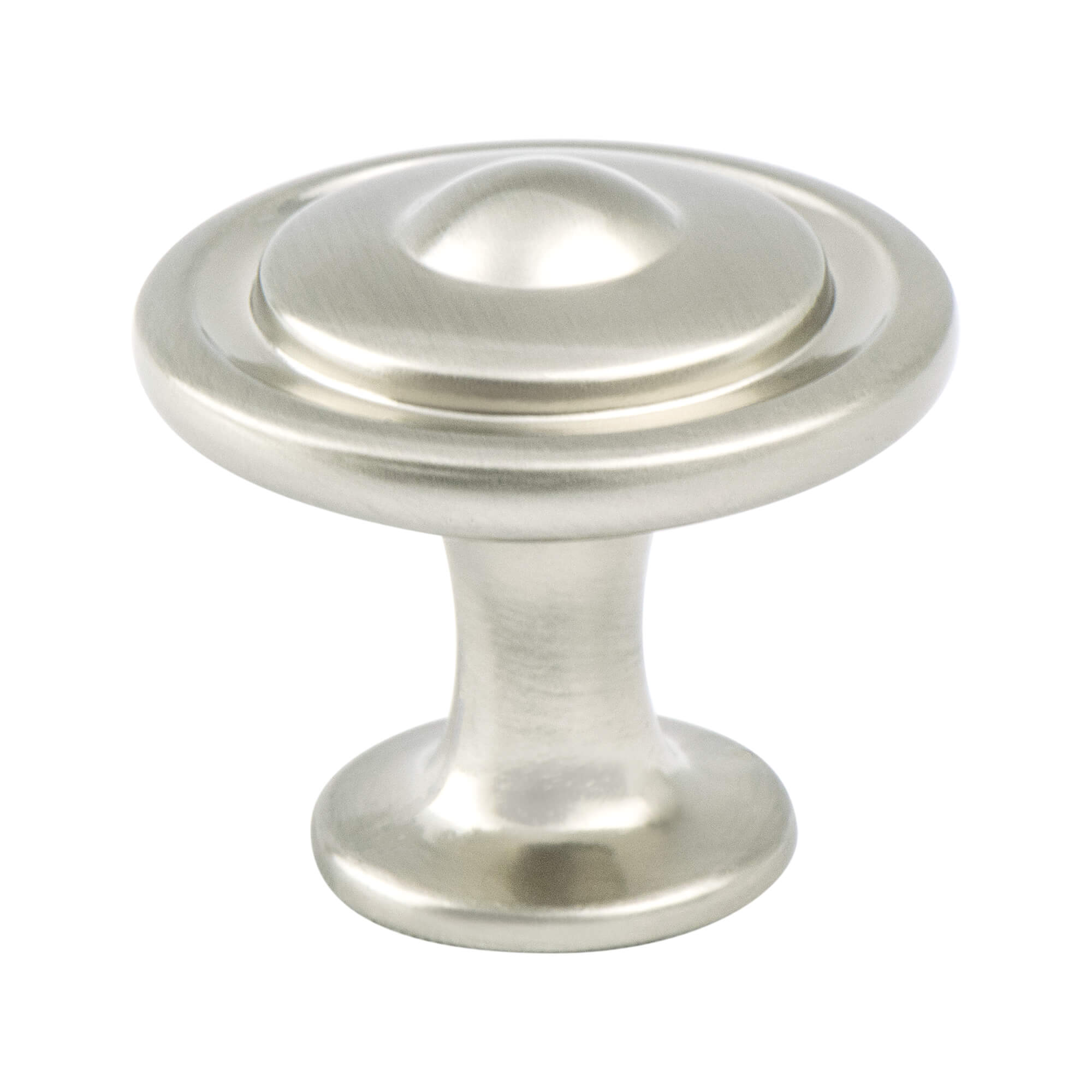 KNOB 1-1/8" BRUSHED NICKEL 25/BOX