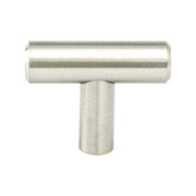 KNOB 2" T BAR BRUSHED NICKEL