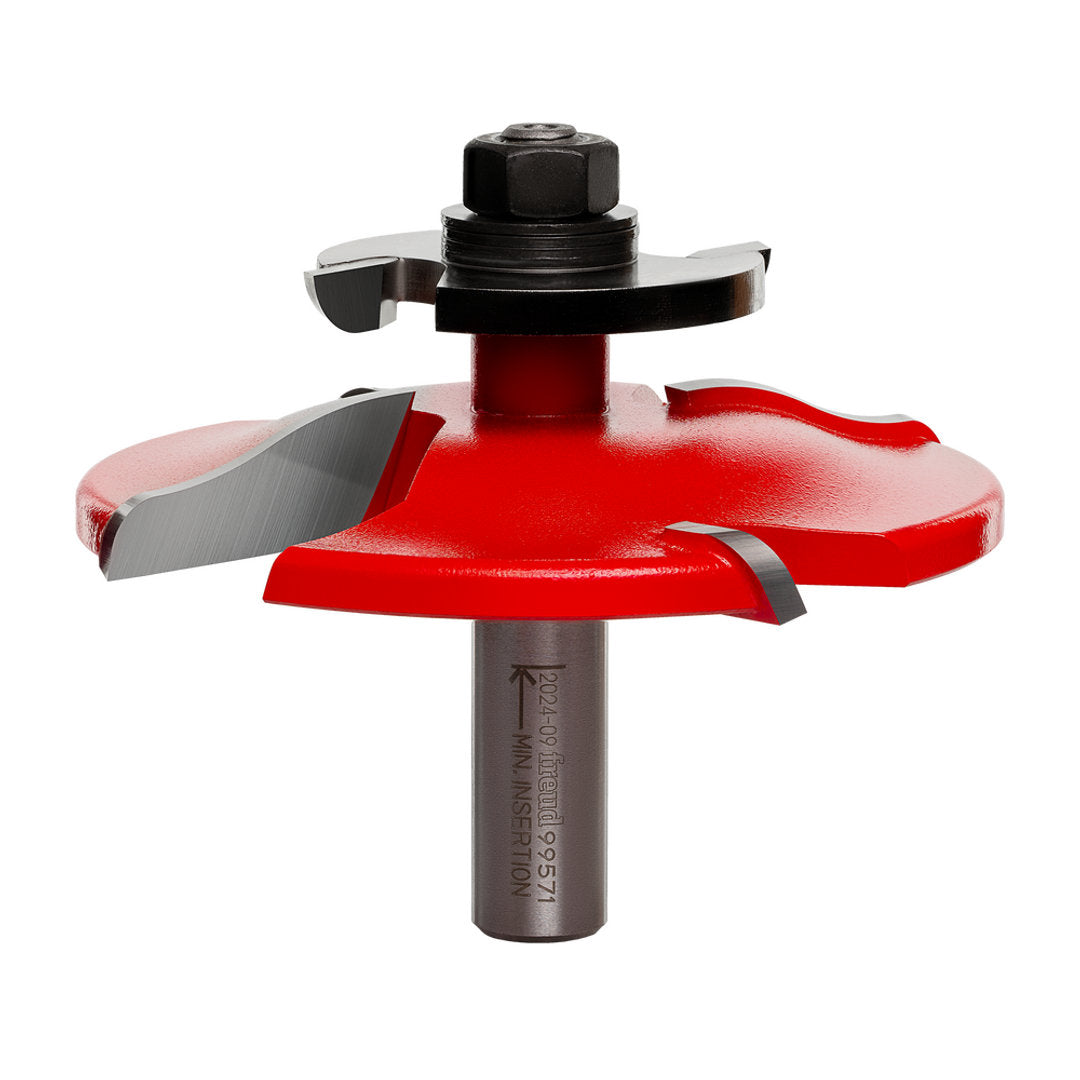 3 Piece Quadra-Cut Premier Adjustable Cabinet Bit Set