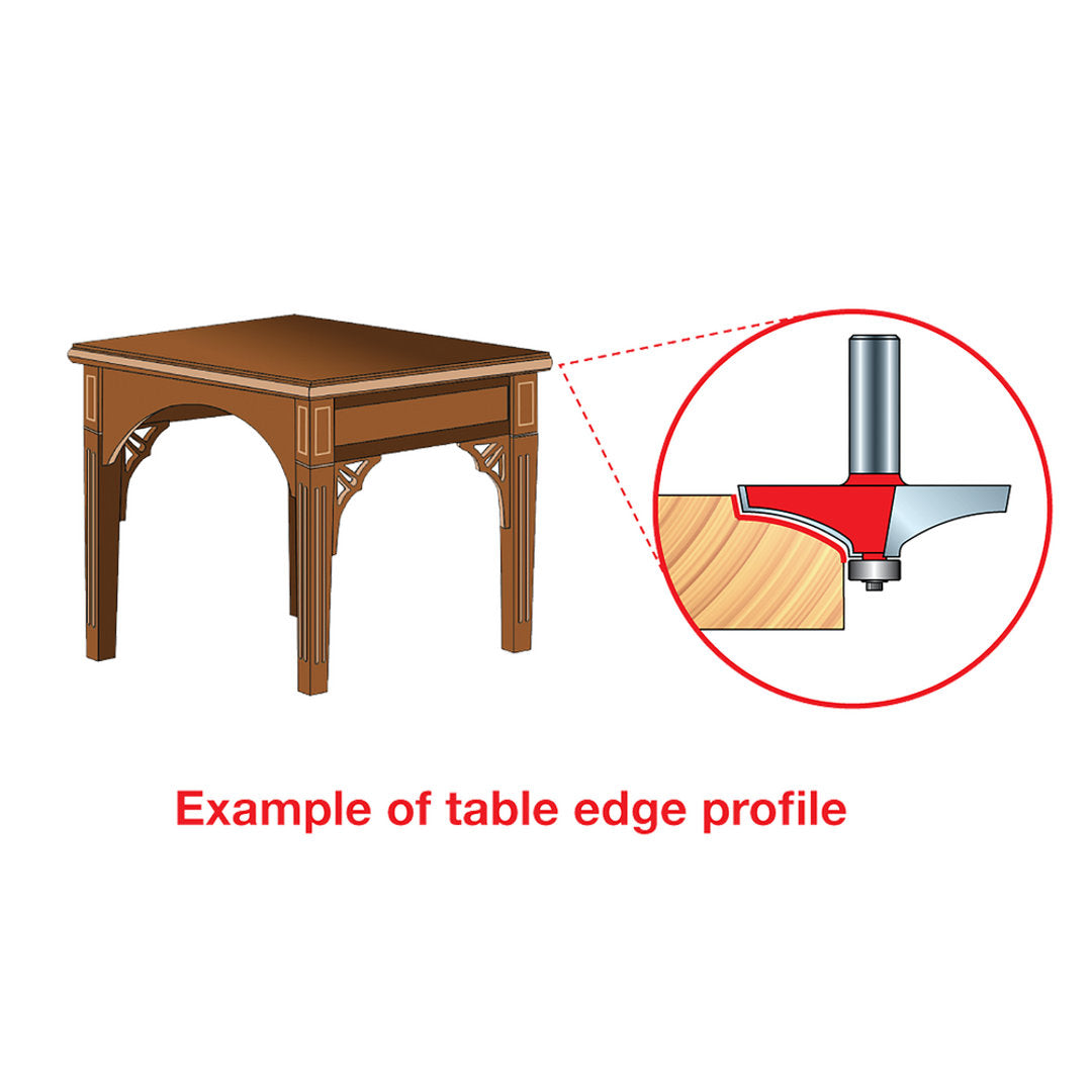 Quadra-Cut Table Edge & Handrail Bit