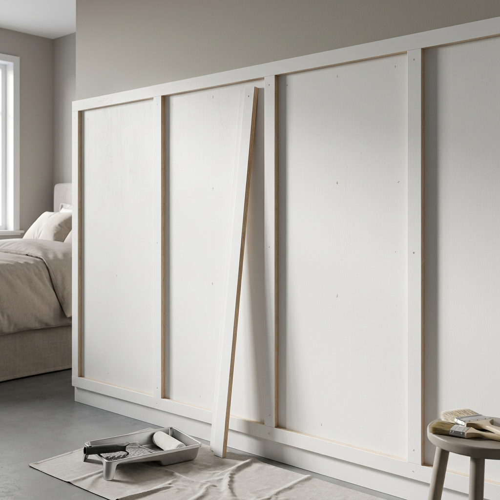 PLYWOOD BIRCH 1/4 PRIMED WH 1 SIDE 48"X96"