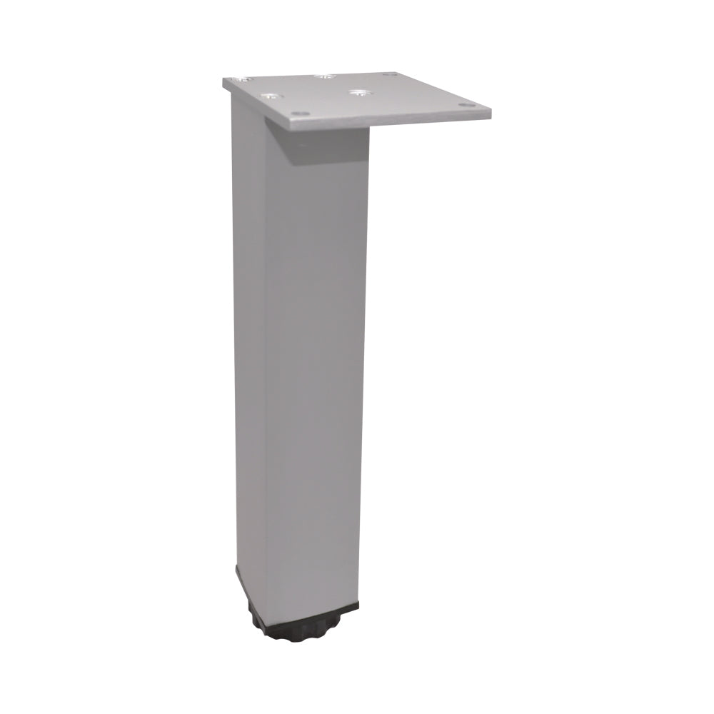 FURNITURE LEG SQUARE 6" ALUMINUM