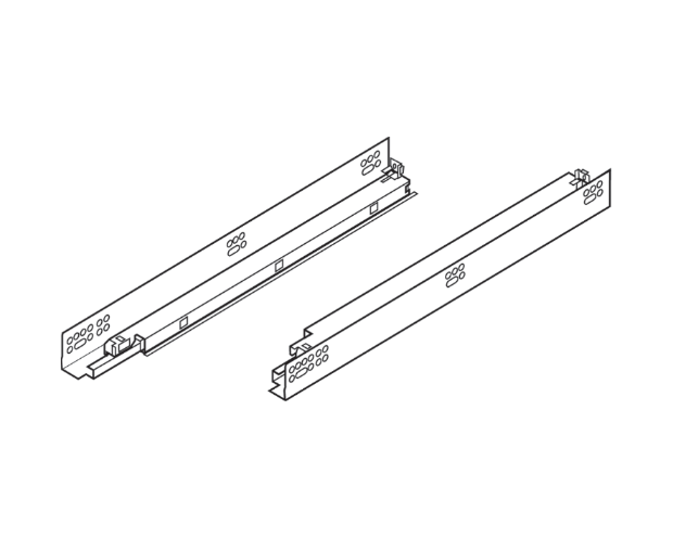 TANDEM plus BLUMOTION 569 - heavy duty drawer runners 30'' Zinc-Plated