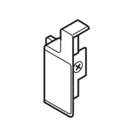 Interior front fixing bracket for METABOX 320M (Right) White