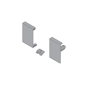 TANDEMBOX Interior front fixing bracket set (nylon) Ident R+L White / Grey