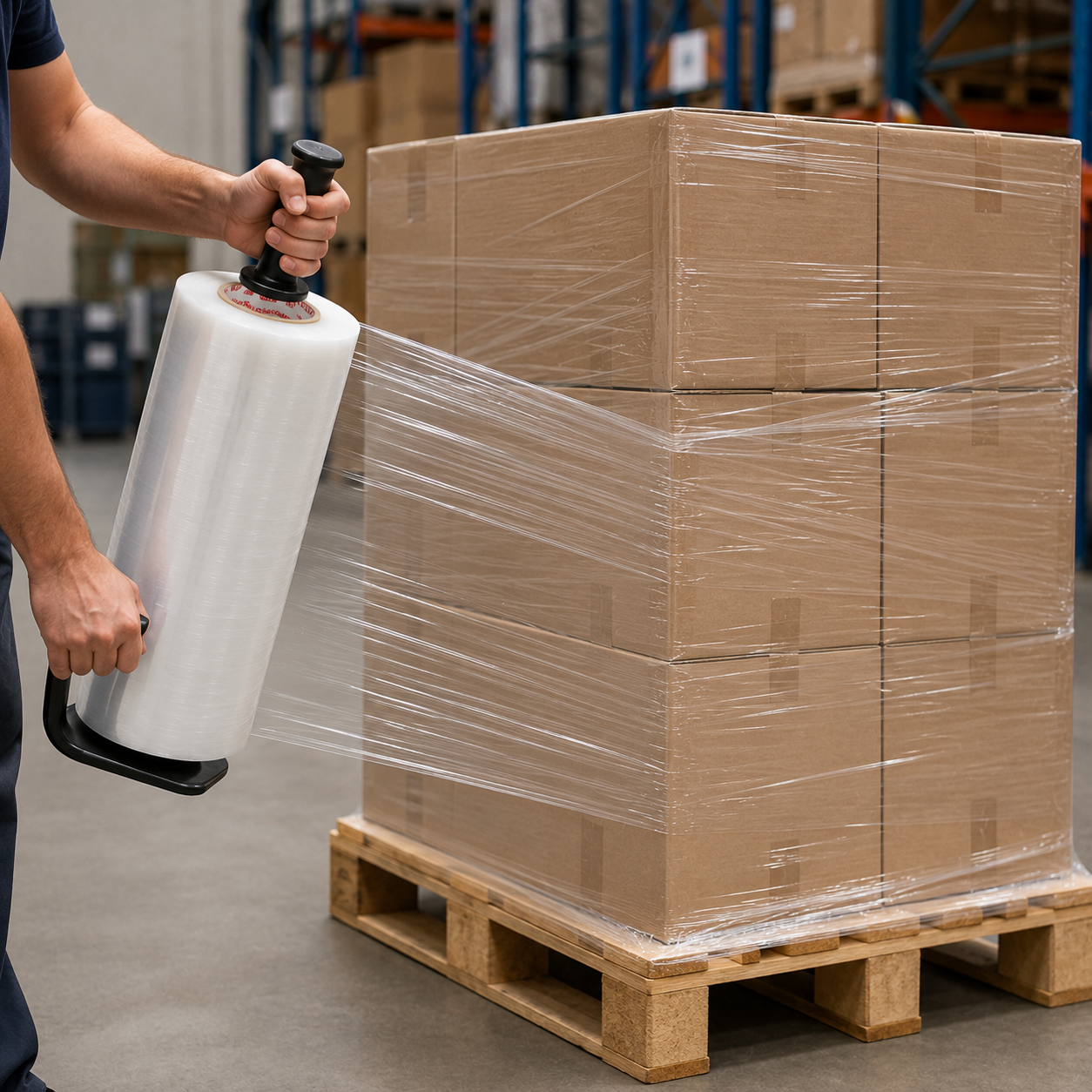 AmTape Classic Stretch Film Clear - 18 in x 1500 ft