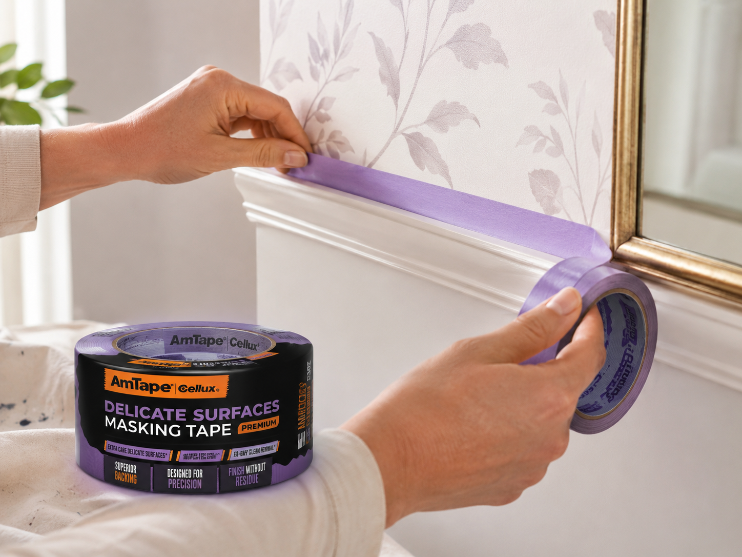 AmTape Delicate Surfaces Masking Tape Light Purple