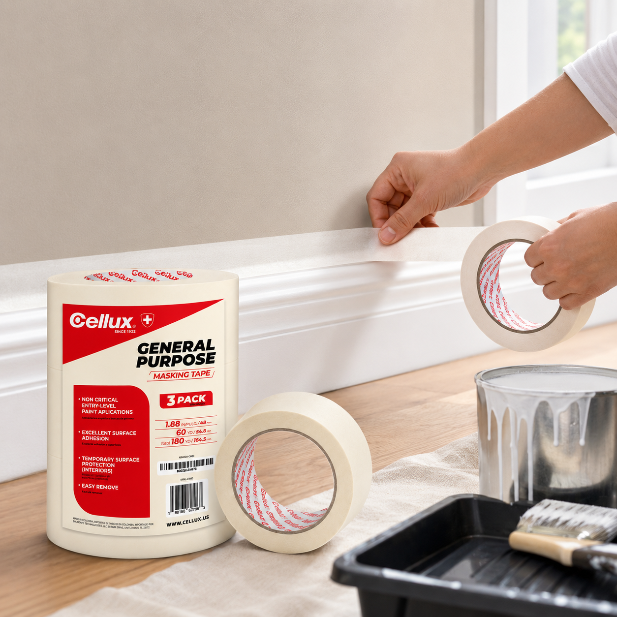 AmTape White Masking Tape