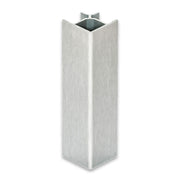 TOE KICK 90Â° SQUARE CORNER VOLPATO FOR H150 5.90" ANODIZED BRUSHED ALUMINUM