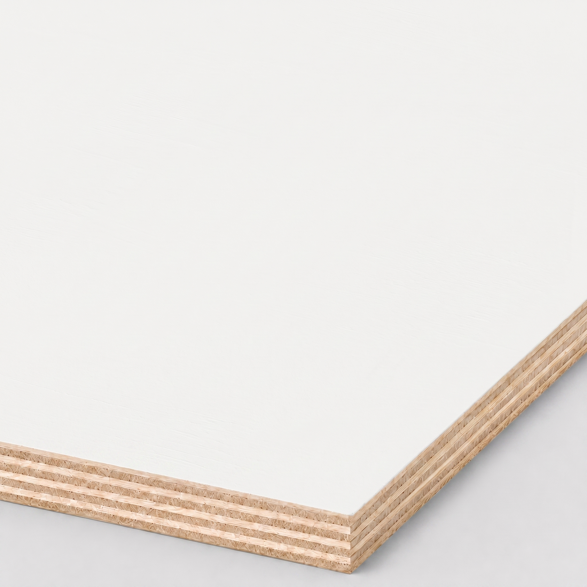 Birch plywood 1/4 primed white 1 side