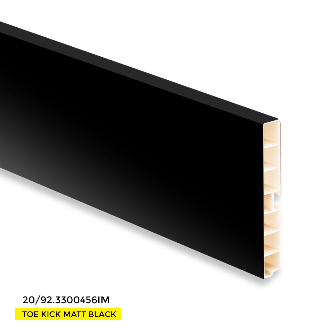 TOE KICK VOLPATO H120MM 4.72" H X 10.83' LONG MATTE BLACK