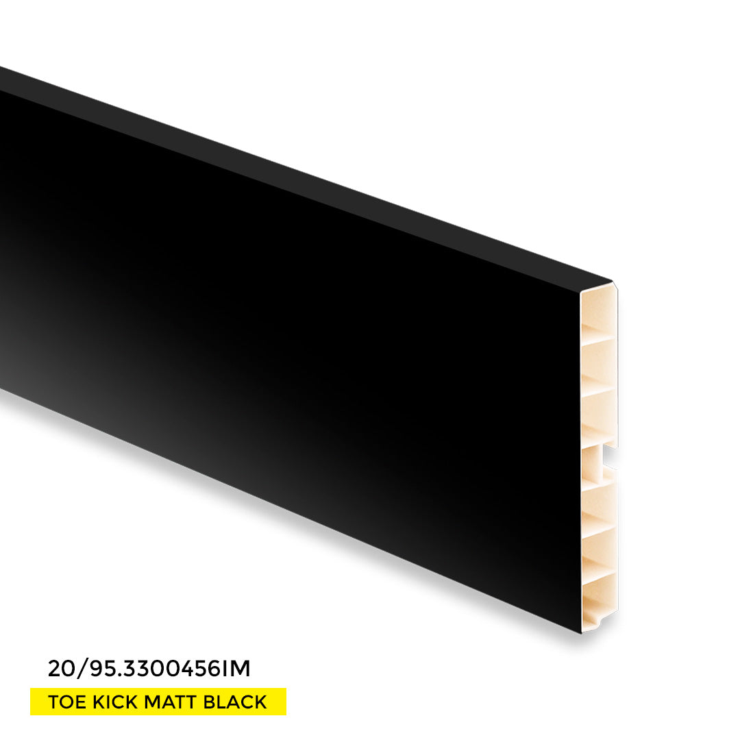 TOE KICK VOLPATO H150MM 5.90" H X 10.83' LONG MATTE BLACK