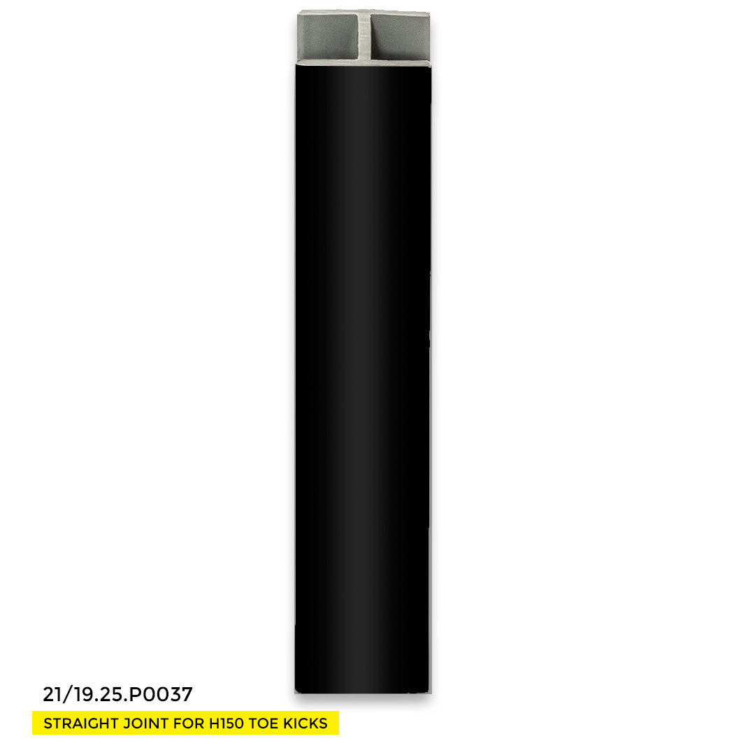 TOE KICK STRAIGHT JOINT VOLPATO FOR H150 5.90" MATTE BLACK