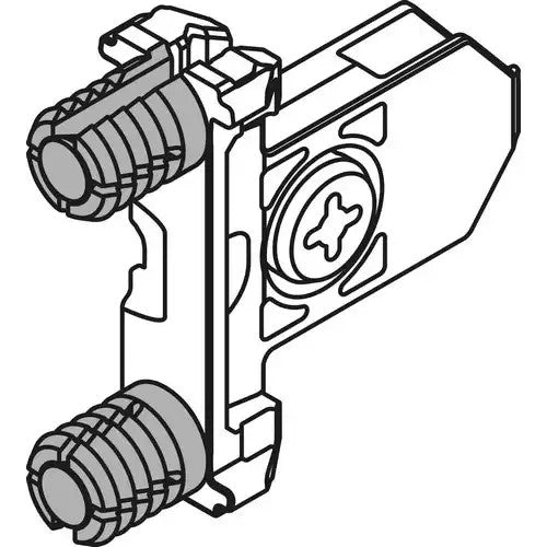DISCONTINUED - TANDEMBOX INSERTA front fixing bracket M/N series Ident w/dowel Zinc-Plated — BLUM ZSF.3902