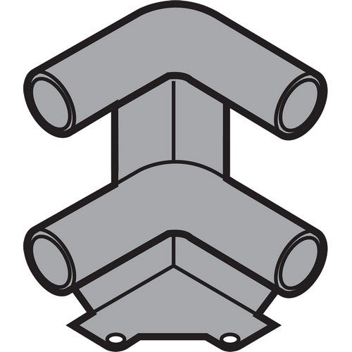 METABOX Corner posts for pull-out shelves Double White — BLUM ZTU.00Z0