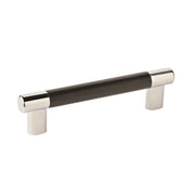 Pull Polished Nickel/Black Bronze 11/16(17) L X 3/8(10) W