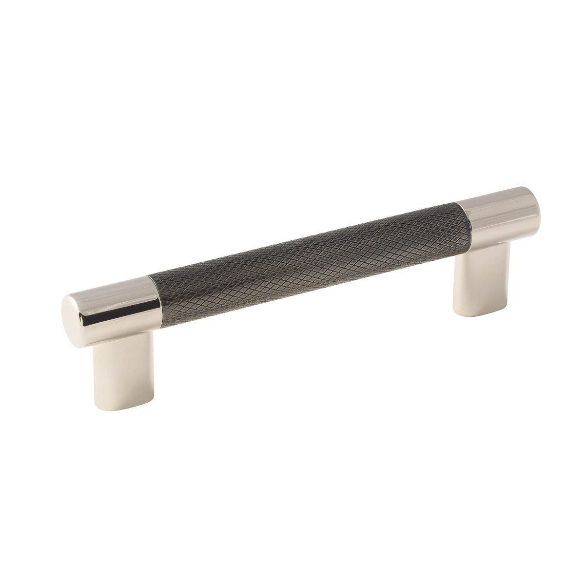 Pull Polished Nickel/Gunmetal 11/16(17) L X 3/8(10) W