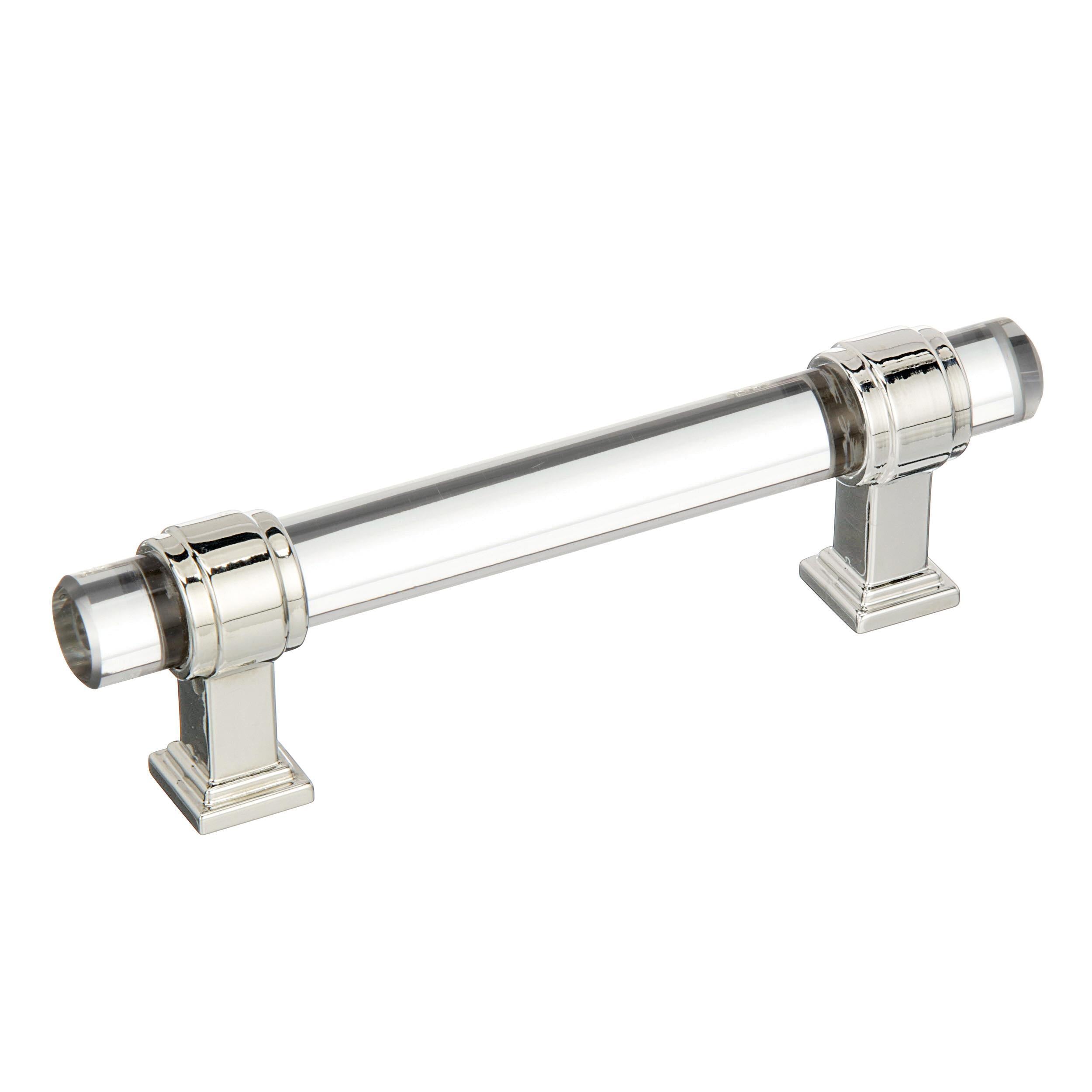Pull Clear/Polished Nickel  5/8(16) L X 5/8(16) W