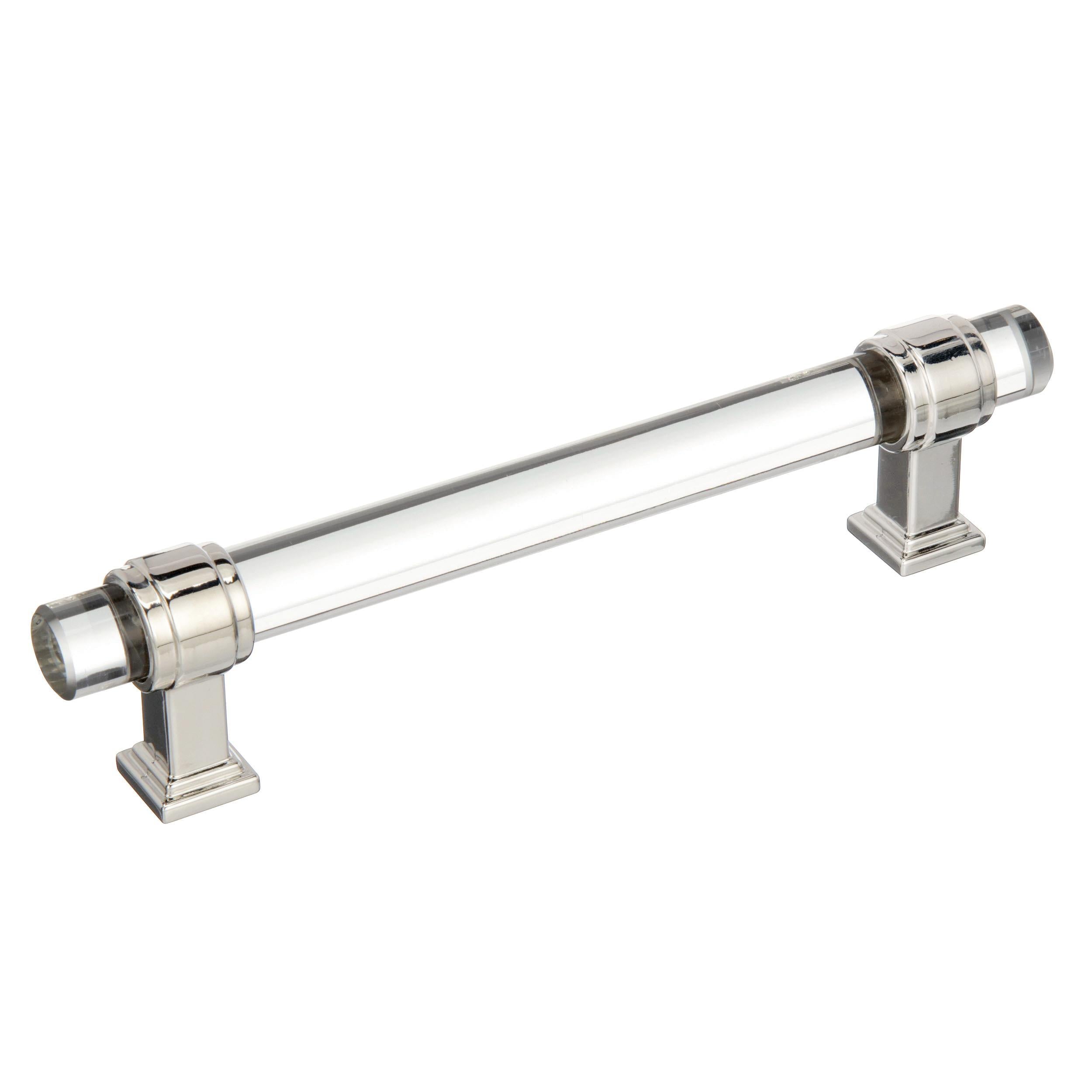 Pull Clear/Polished Nickel  5/8(16) L X 5/8(16) W