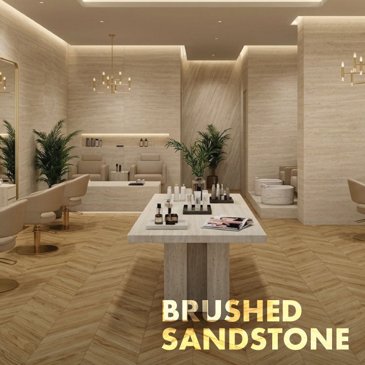 FLEXIBLE WALL PANEL SANDSTONE BRUSHED 48X96" 2.8MM