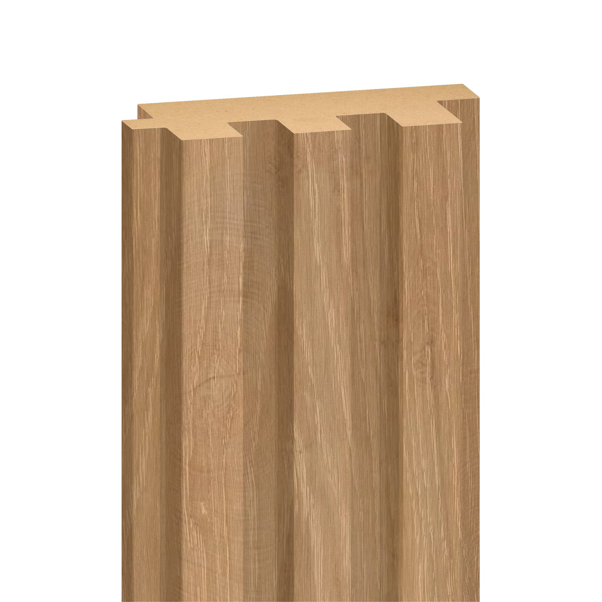 WOOD PANEL NATURAL OAK-397 5"x108" 18MM 3.5 SqFT  G1