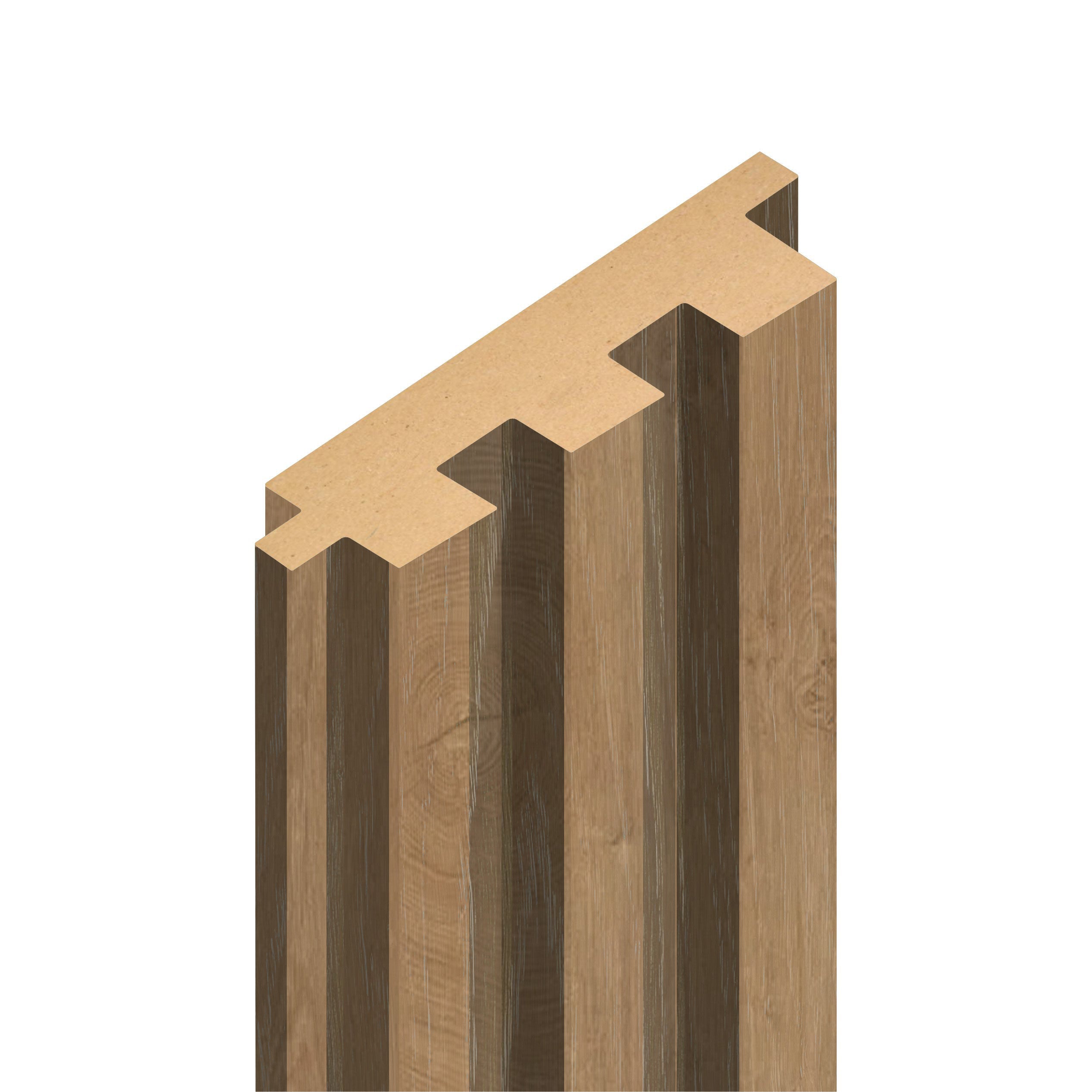 WOOD PANEL NATURAL OAK-397 5"x108" 18MM 3.5 SqFT  G1