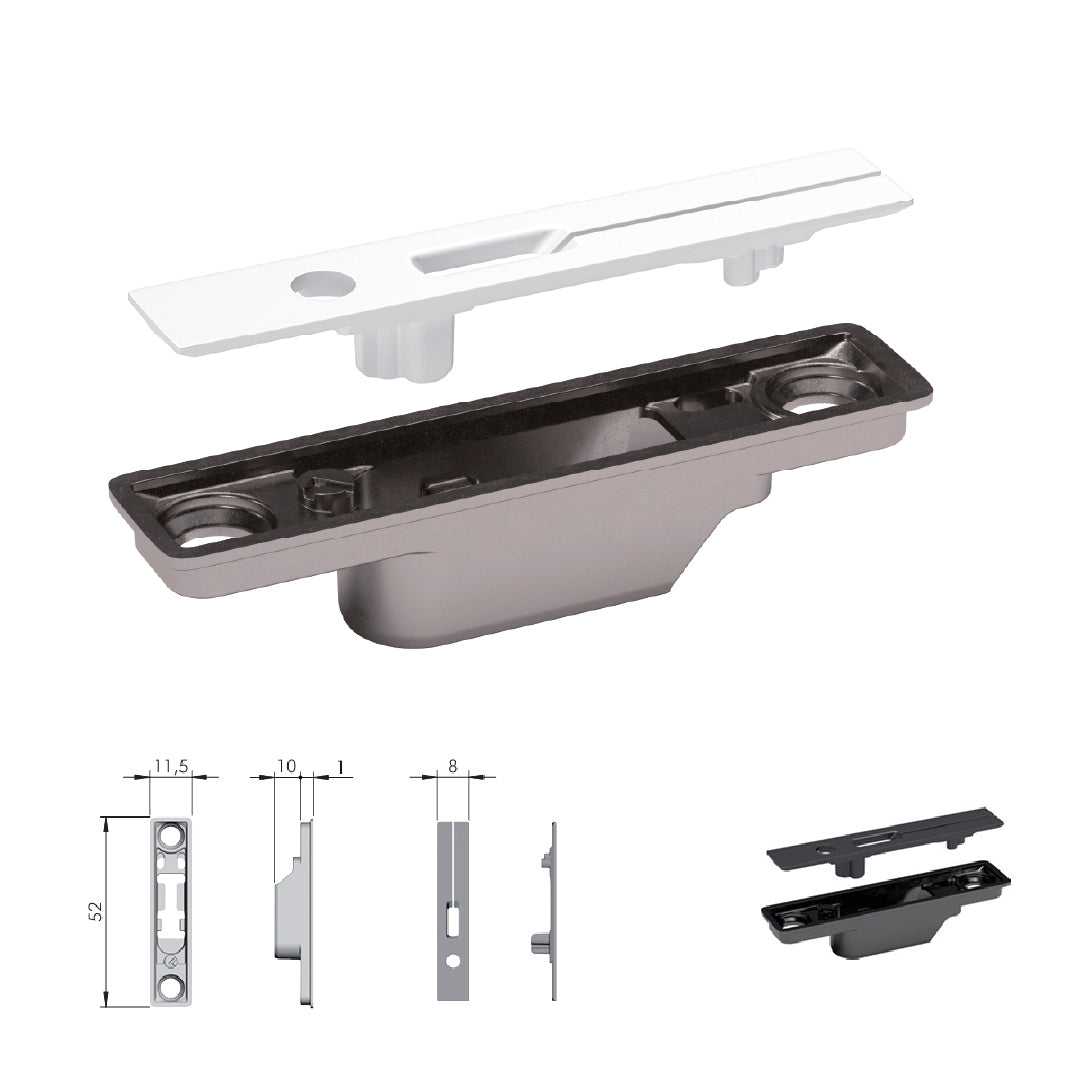 DROP DOWN SYSTEM ITALIANA FERRAMENTA KIARO EASY SOFT 7.7 LB CAPACITY WHITE