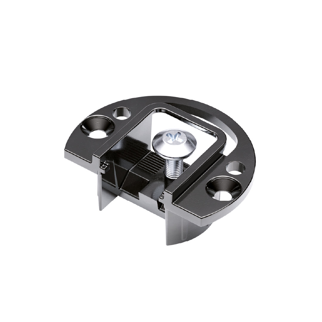 HINGE KIMANA SKIN ITALIANA FERRAMENTA FREE SWING FOR 18MM PANEL DOUBLE DRILL Ã˜40X2.5MM Ã˜26X15MM ANTHRACITE
