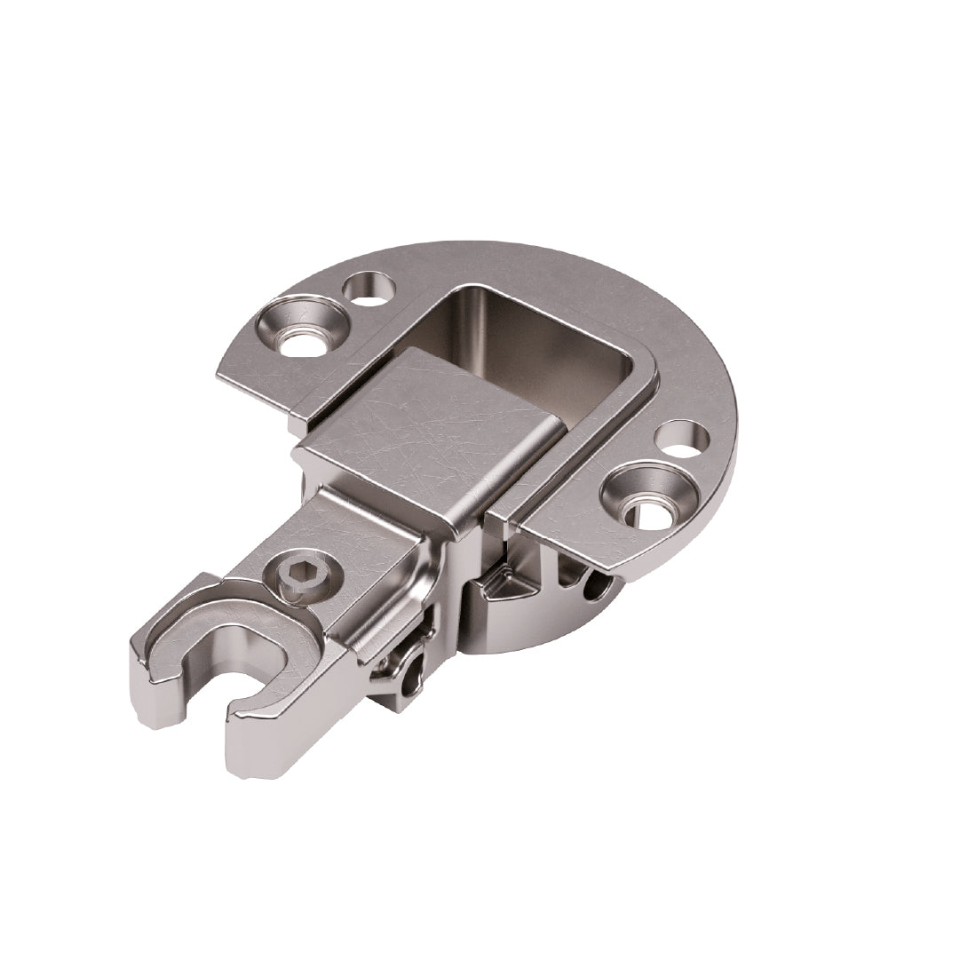 HINGE KIMANA SKIN ITALIANA FERRAMENTA FREE SWING FOR 18MM PANEL DOUBLE DRILL Ã˜40X2.5MM Ã˜26X15MM WHITE