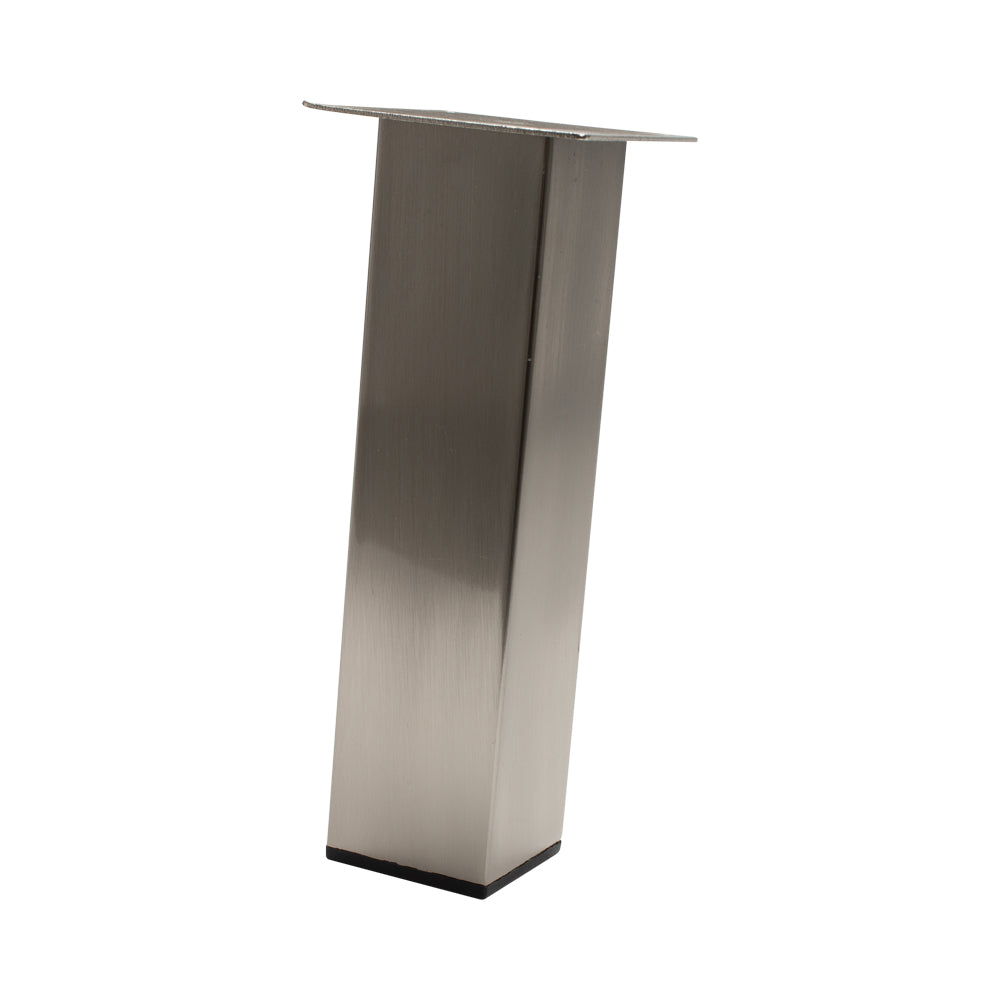 FURNITURE LEG SQUARE 6" TUBE 50MM BN