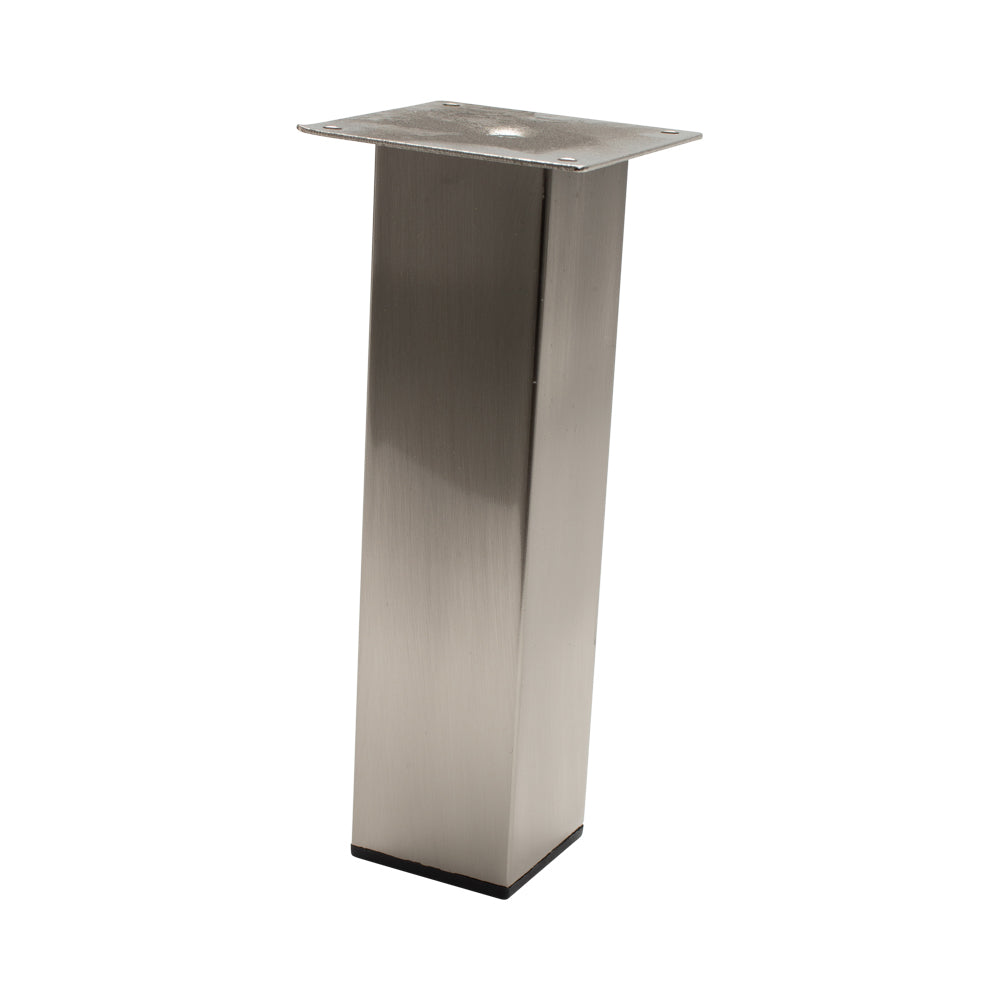 FURNITURE LEG SQUARE 8" TUBE 50MM BN