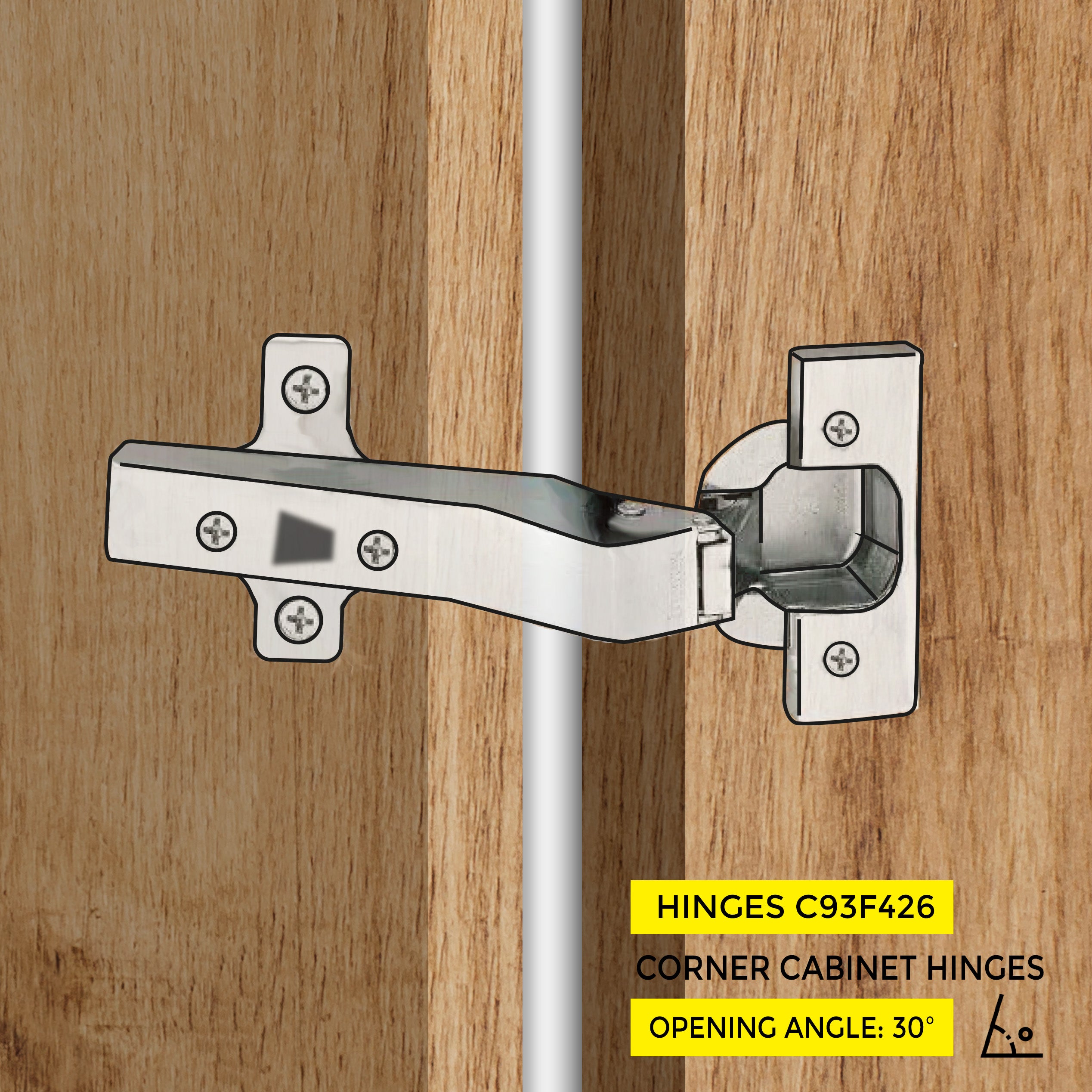 Clip-On Hinge 30Â°