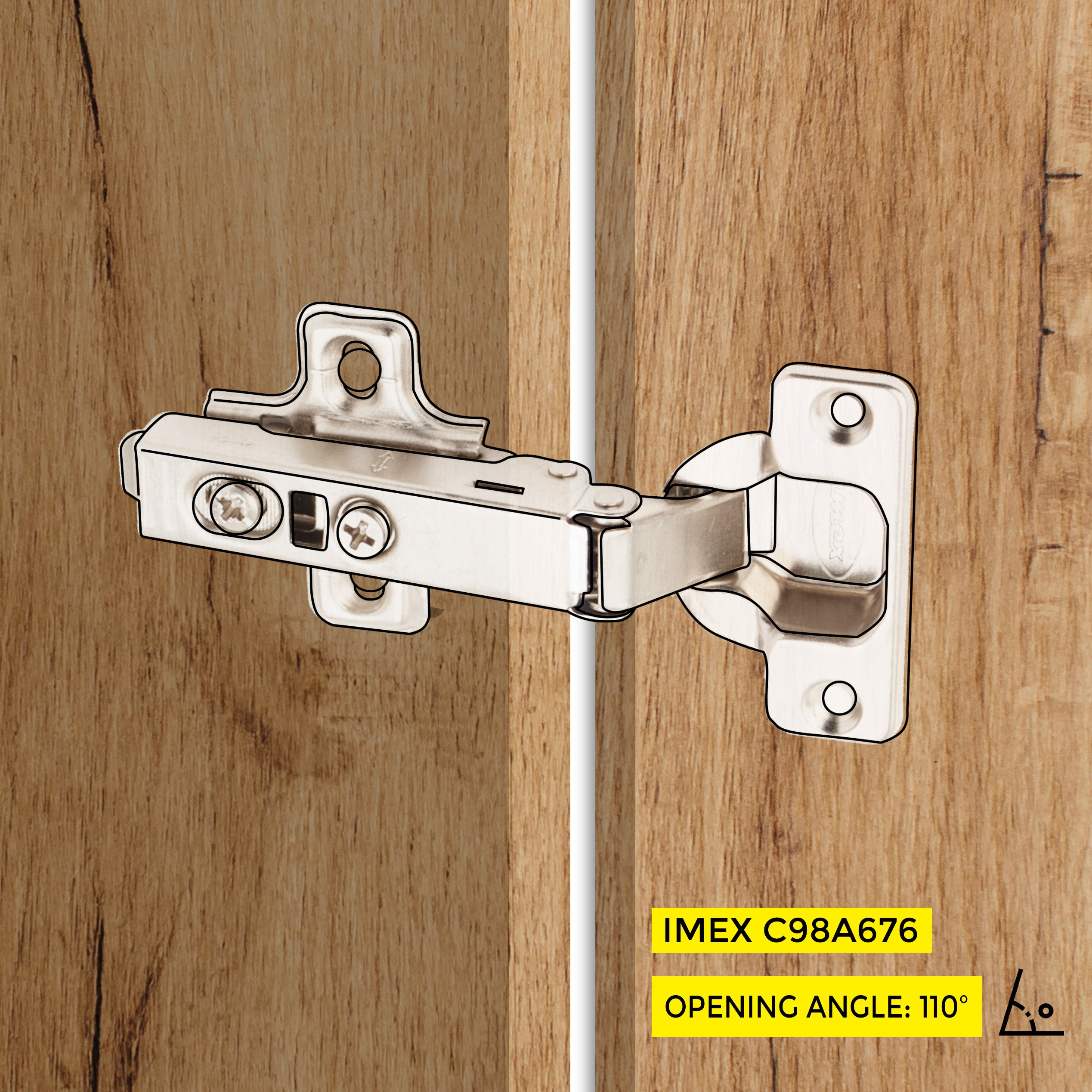 Clip-On Hinge Full Overlay C=0