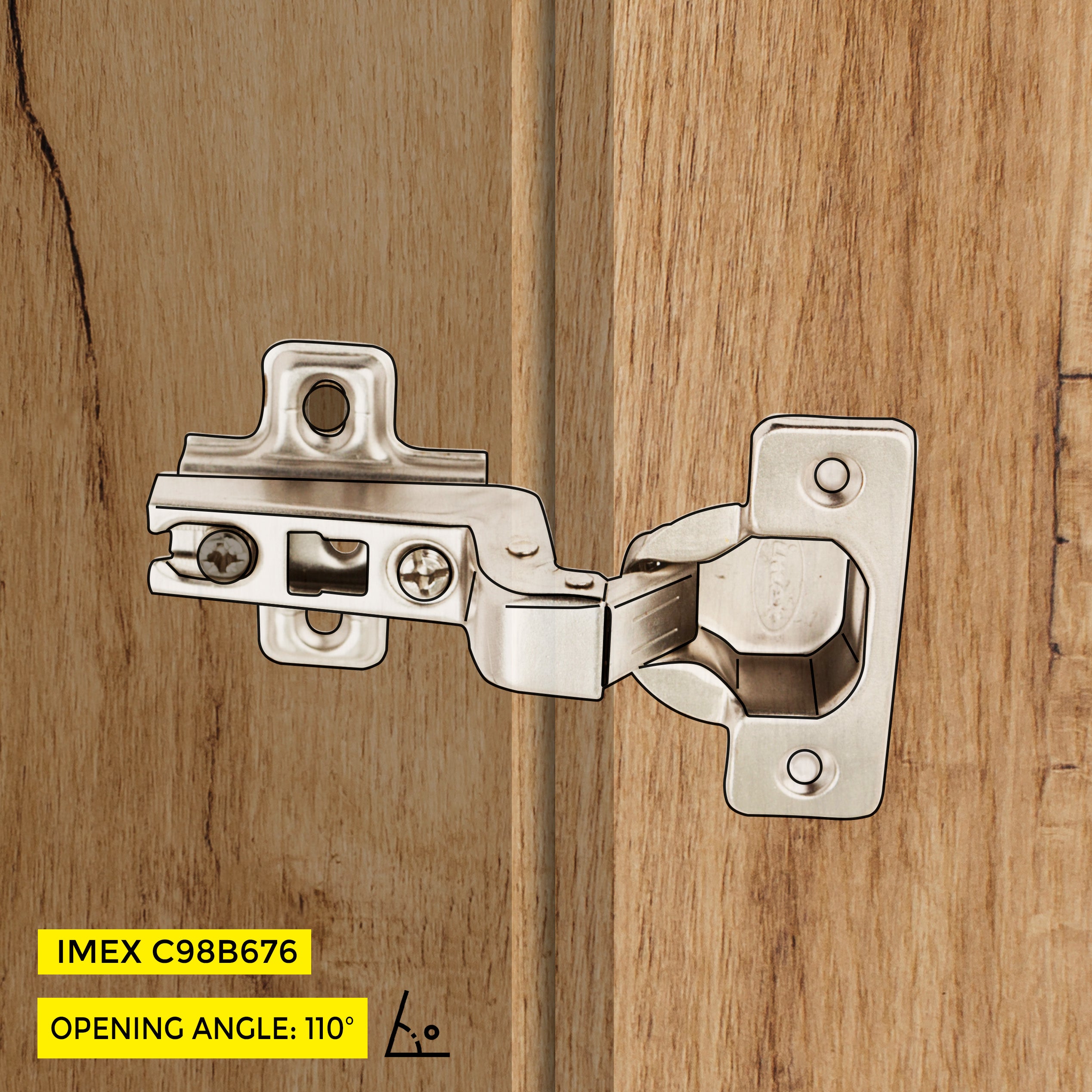 Clip-On Hinge Inset C=15