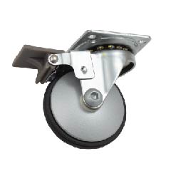 Casters 75Mm Black Lisa With Break