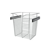 18 in Chrome Closet Pullout Basket Chrome  18 in (457 mm) W x 14 in (356 mm) D x 18 in (457 mm) H