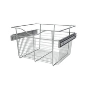 18 in Chrome Closet Pullout Basket Chrome  18 in (457 mm) W x 16 in (406 mm) D x 11 in (279 mm) H