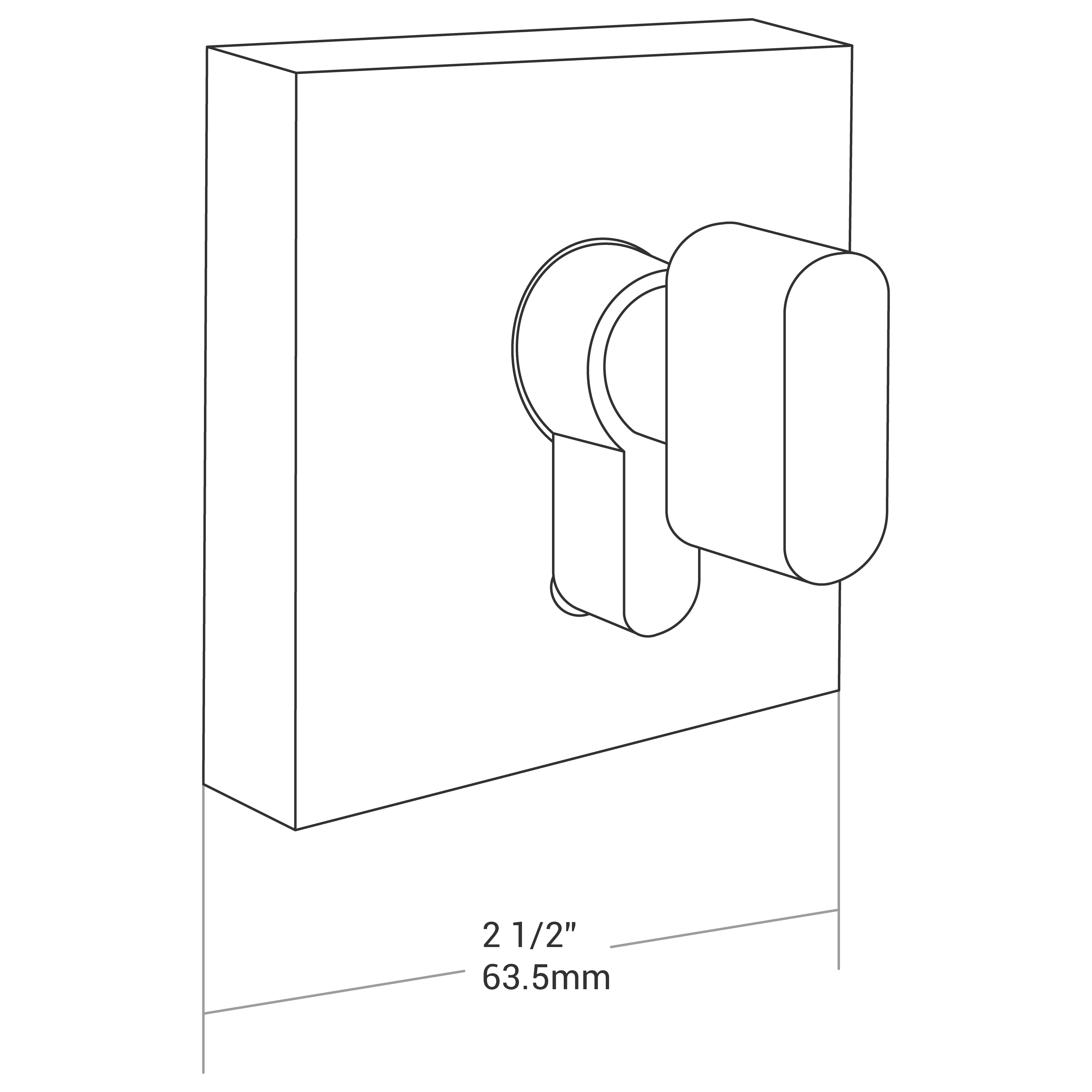 DEAD BOLT SQUARE CHROME
