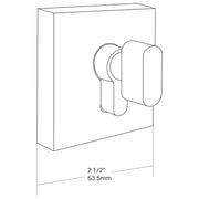 DEAD BOLT SQUARE SATIN NICKEL