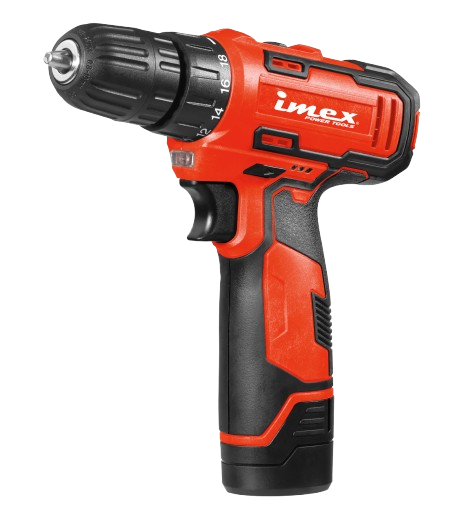 12V 3/8" Cordless Drill with Dual Battery and Charger - IMEX Power Tools