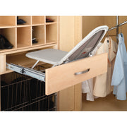 Closet Pullout Ironing Board Gray  14.25 in (362 mm) W x 15.88 in (403 mm) D x 4 in (102 mm) H