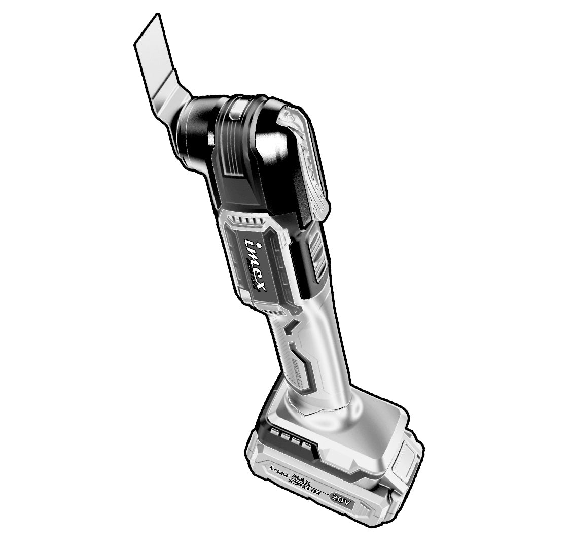 20V Brushless Oscillating Tool with Battery and Charger - IMEX Power Tools