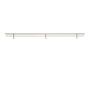 35 in Satin Nickel Wire Shoe Rail Satin Nickel  35 in (889 mm) W x 0.25 in (6 mm) D x 2.25 in (57 mm) H