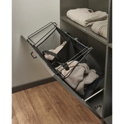 18 in Cloth Tilt Out Hamper Black  16 in (406 mm) W x 13.5 in (343 mm) D x 19.5 in (495 mm) H