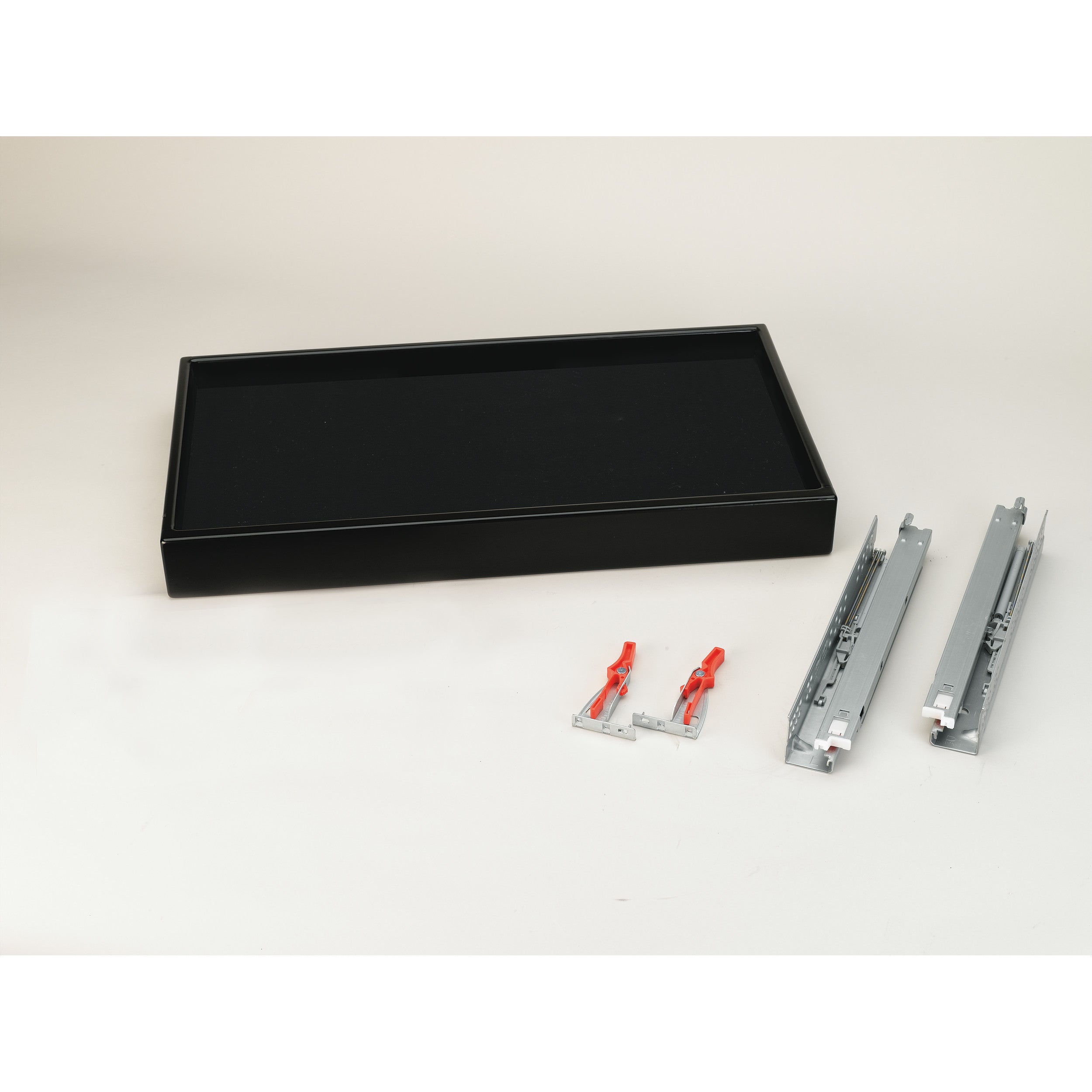 18 in Black Small Undermount Jewelry Drawer Black  18 in (457 mm) W x 14 in (356 mm) D x 3.13 in (80 mm) H
