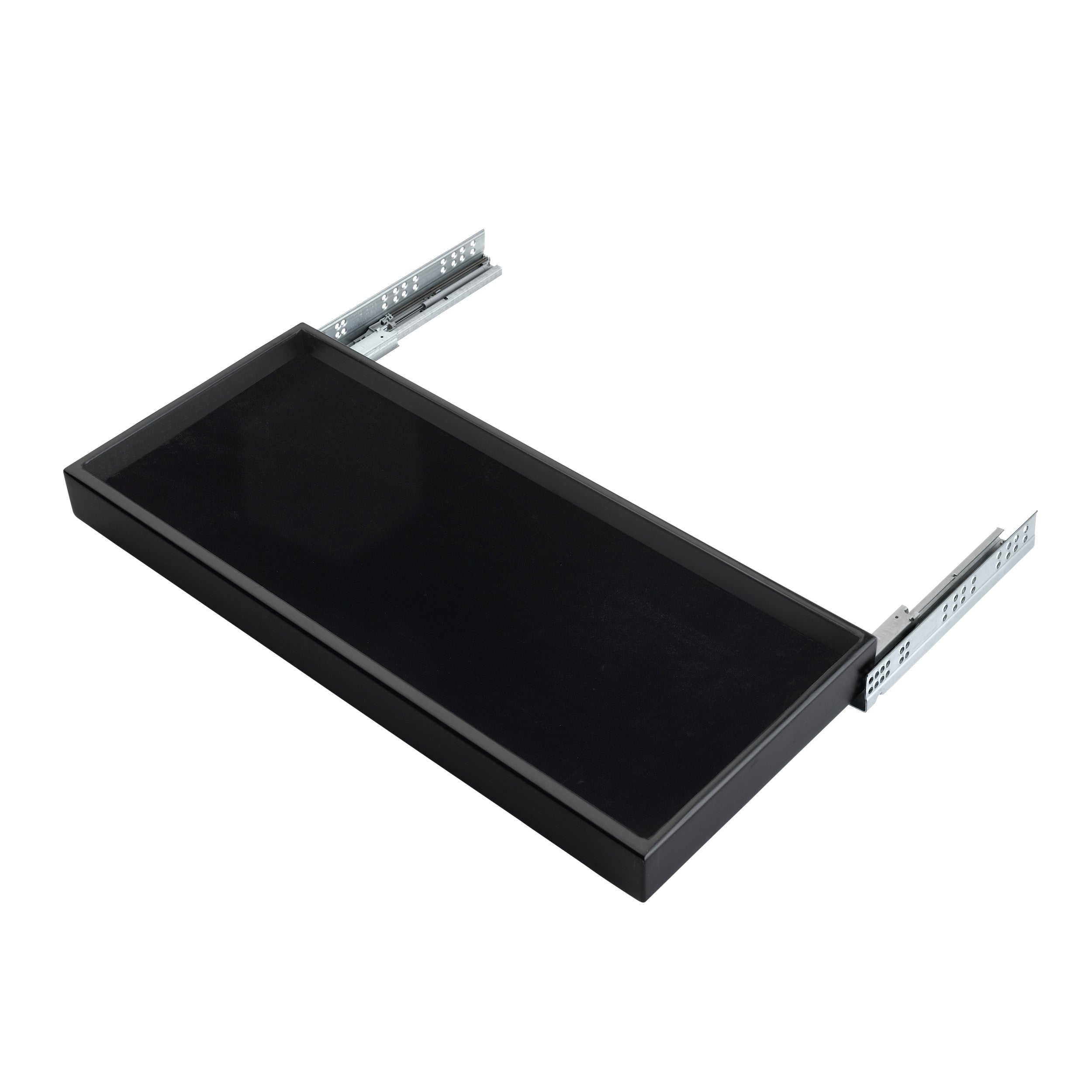 30 in Black Large Undermount Jewelry Drawer Black  30 in (762 mm) W x 14 in (356 mm) D x 3.13 in (80 mm) H