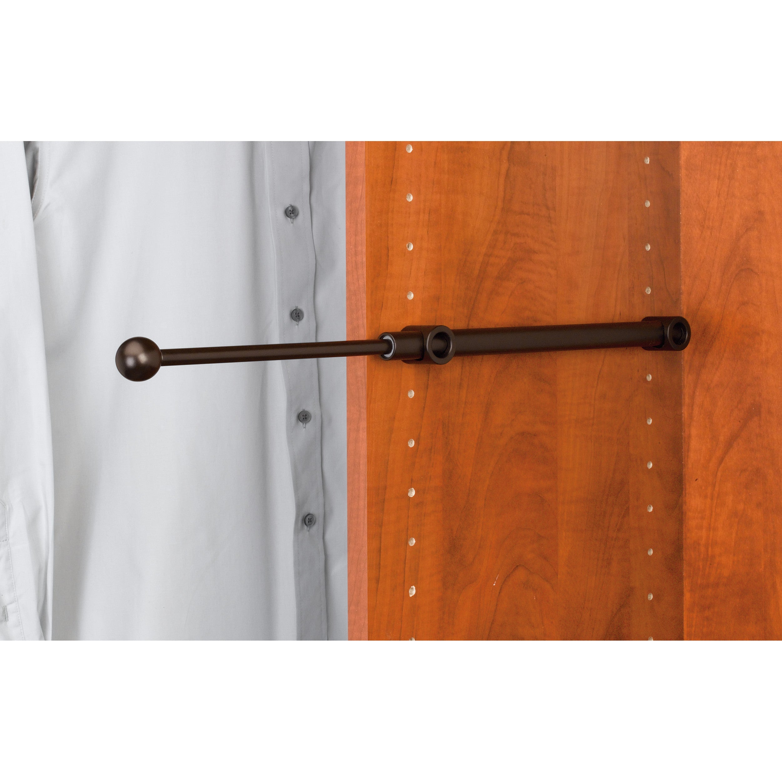 12 in Oil Rubbed Bronze Designer Valet Rod Oil Rubbed Bronze  1.25 in (32 mm) W x 11.88 in (302 mm) D x 1.13 in (29 mm) H