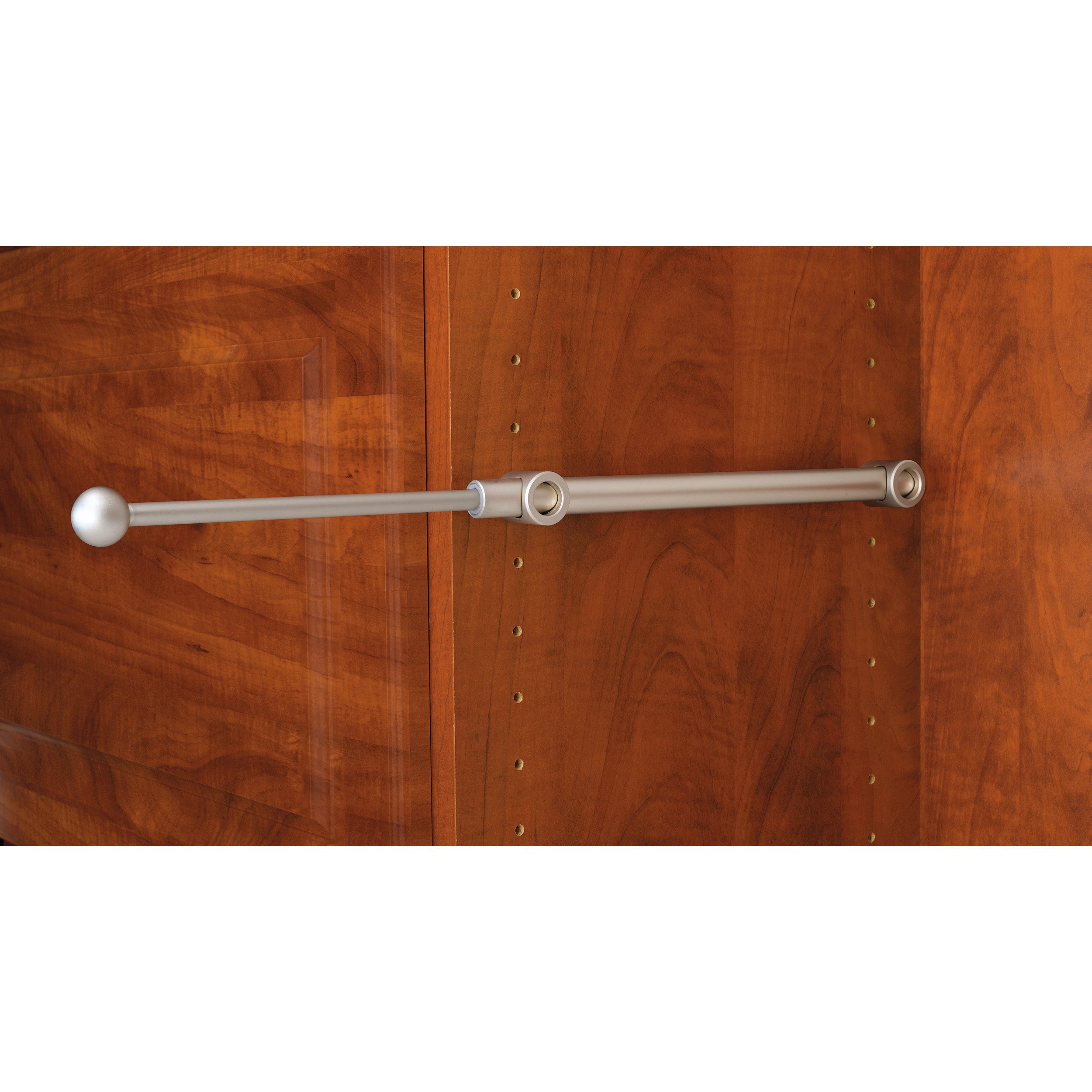 12 in Satin Nickel Designer Valet Rod Satin Nickel  1.25 in (32 mm) W x 11.88 in (302 mm) D x 1.13 in (29 mm) H